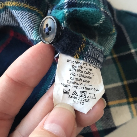 𝅺j. Crew Factory plaid tailored fit flannel button front shirt shacket XS - Picture 9 of 9